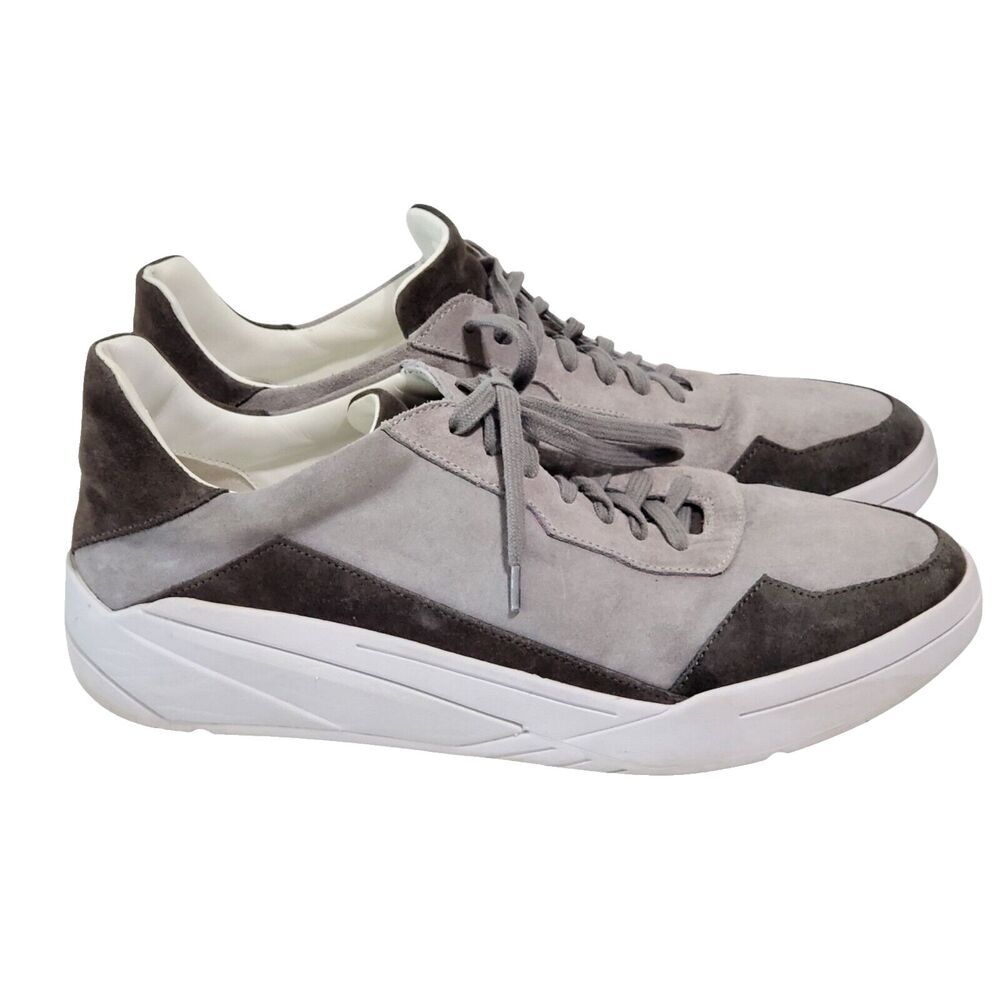M. Gemi Sprezzatura Mens‎ 41/7.5-8 Gray Suede Leather Trainers Sneakers Italy